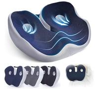 Coccyx Cushion for Tailbone Pain, anti-hemorrhoid buttocks cushion, Adjustable Memory Foam breathable cushion, Ergonomic Sit Bone Relief Seat Cushion, for Long Sitting, Office, Car Drivers (Blue)