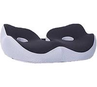 Coccyx Pillow Memory Foam Sit Bone Relief Seat Cushion for Butt Lower Back Hamstrings Hips Ischial Tuberosity Reduce Fatigue for Chair (Black)
