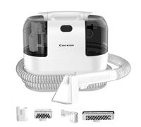 COCEAN Multi-Purpose Portable Upholstery Cleaner, Carpet Cleaner Machine Powerful Suction Spot Cleaning, Deep Stain Cleaning for Carpet, Car Seats, Pets, Couches, with Dual Size BrushHead