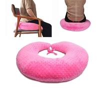 coceyese BBL Pillow After Surgery for Butt Sleeping, Brazilian Butt Lift Pillow Post Surgery Recovery for Sitting Sleeping Driving Donut Pillow for Woman Lumbar Back Cushion Seat Foam (Pink Dot)