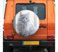 Coche Gato De Pelo Largo Funda Protectora Para Neumáticos Weatherproof Funda Para Neumáticos De Repuesto Durable Cubierta Para Ruedas De Repuesto Para Travel Autocaravana Camión