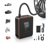 COCHEJUGAR Portable Tire Inflator Air Compressor- Cordless Air Pump for Car, SUV, Bicycles, and More - 5X Faster Inflation with 7800mAh 12V DC Dual Power Electric - Digital Pressure Gauge (150 PSI)