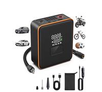 COCHEJUGAR Portable Tire Inflator Air Compressor- Cordless Air Pump for Car, SUV, Bicycles, and More - 5X Faster Inflation with 7800mAh 12V DC Dual Power Electric - Digital Pressure Gauge (150 PSI)