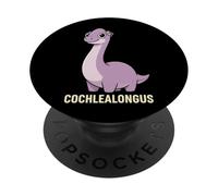 Cochlealongus Dinosaur Hearing Aid Awareness PopSockets Adhesive PopGrip