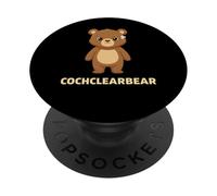 Cochlear Implant Bear Cute Hearing Device CI PopSockets Adhesive PopGrip