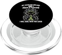 Cochlear Implant Girl Hearing Loss Deaf Cochlear Implant PopSockets PopGrip for MagSafe
