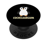 Cochlear Penguin Cute CI Hearing Device Awareness PopSockets Adhesive PopGrip