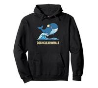 Cochlear Whale Smiling Ocean Wave Hearing Aid Pullover Hoodie