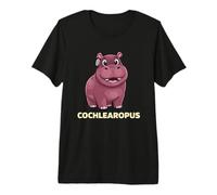 Cochlearopus Hippo Hearing Aid Awareness Premium T-Shirt