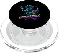 Cochlearsaurus Dinosaur Hearing Aid Awareness Dino PopSockets PopGrip for MagSafe