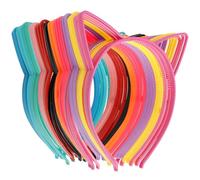 COCIDE 36Pcs Cat Ears Headbands Plastic Taylor Party Decorations Kitty Headbands for Girls Gabby Party Favors Birthday Supplies for Women Halloween Hair Accessories Hair Hoops Costume