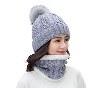 Cocila 2024 Men's Beanie Hat and Scarf Set - Woolen Gloves for Women - Yellow and Beige Knitted Scarf - Red Hat Set - Prime Warehouse Deals