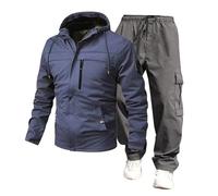 Cocila 2024 Spring and Fall Rushing Jacket Combination Work Pants Medium Suit Black Tracksuit Bottoms Mens Loose Fit Cotton Men's Multipack