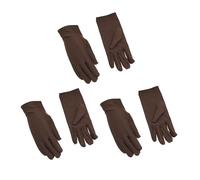 Cocila 3 Pairs Cotton Gloves Resuable Soft Works Glove Or Moisturizing Hands Jewelry Archival Costume Inspection Mittens for Women Cold Weather Hand Winter Black Yellow Accessories Boys Liners