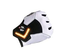 Cocila Automatic Outdoor Sports Cycling Led Turn Gloves Short Finger Half Mittens For Women Cold Weather Touch Screen Brown Ladies Body Warmer Red Fingerless Gardening Large Men Winter Walking