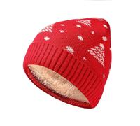 Cocila Autumn/Winter/Christmas Plush Thick Double Layer Warm Knitted Wool Hat Ear Hats Women's Caps Winter Waterproof Wooly Women for Gym Lovers Men