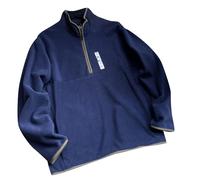 Cocila Autumn Winter Men'S Fleece Half Zip Casual Warm Hoodie Light Sweatshirt Men (Navy, Xxl) Boys Man City Mens Fishing Without Hood Junmers Oversized Blanket Hooded Jacket Color Block