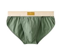 Cocila Boxer Shorts Underpants Trunks Men's Underwear Loose Solid Color Contrast Triangle Pants Cotton Simple Fashion Men's Large Triangle Steel Underwear Microskin Mens Underwear