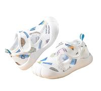 Cocila Boys & Girls Summer Water Shoes - Non Slip, Soft, Breathable Sandals - Blue, Size 4