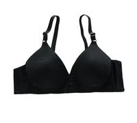 Cocila Bra for Women's Soft Cup Non Padded Push Up Sexy Bras Wirefree Brassiere Underwear Bralette Support Comfortable Causal Everyday Sleeping Bra Lace Minimiser Ladies Bras Black L