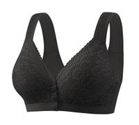 Cocila Bras for Older Women Breathable Front Closure Full Support No Underwire Everyday Bra Comfort (Black, 38B) Comfy UK Supportive Comfortable Tshirt Ladies Wireless Fastening Jelly 38Dd White