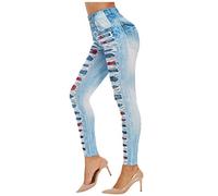 Cocila Christmas Leggings Fleece Thermal Leggings Butt Lifting Leggings with Pockets Brown Ladies Leggings Maternity Activewear Super High Waisted Gym Leggings Deal of The Day (Blue, L)