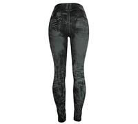 Cocila Christmas Leggings High Waisted Footless Tights White Maternity Leggings Women Coloured Tights for Women UK Lady Running Legging Khaki Green Leggings Deal of The Day (Dark Gray, L)