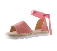 Cocila Comfy Sandals For Women Uk Shoes Comfortable Platform Ankle Strap Large Size Ladies Flat Heel (Pink, 4.5) Womens Summer Wedge Heels White 5 Hiking Heals Foam Espadrilles That Hide Your