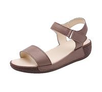 Cocila Comfy Sandals For Women Uk Slippers Female Soft Non Wear Resisting Flat Beach Flops Lady (Khaki, 4.5) Ladies Walking Size 6 Womens 7 Sparkly Shoes White Black Wedges Rose Gold Summer