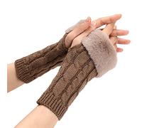 Cocila Cyber of Monday 2024 Ladies Half Finger Gloves Ladies Black Fingerless Gloves Arm Fingerless Gloves Knitted Gloves For Men Prime Deals Of The Day Today Only Same Day Delivery Items