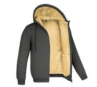 Cocila Deal Of The Day Today Sale Men's Zipper Padded Hooded Sweatshirts for Men UK Cardigan Hooded Jacket Padded and Thickened Solid Color Puffy Jacket Large Tall Fash Ladies Gifts Ideas Clearance
