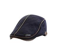 Cocila Deals Flat Visor Outdoor Hat Caps Knit Padded Cap Forward Beret Warm Men's Casual Baseball Caps Artist Hat Girls Warm Winter Hat Blue Winter Walking Hats Women Black of Friday Deals