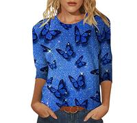 Cocila Deals of The Day Sale Prime White Shirts for Women 3/4 Sleeve Tops for Women UK Grey Sweatshirt Women Xmas T Shirts Womens Womens Black Longsleeve Top Square Neck T Shirts Mens Gifts Clearance