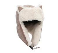 Cocila Ear Beanie Winter Hat Cute Cat Knitted Knit Cable for Women Girls Outdoor Trapper 2025 Black Womens Burgundy Bobble Thermal Scarf Silk Fleece Lined Hood Wool Balaclava