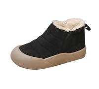 Cocila Extra Wide Fit Chelsea Ankle Boots Ladies New Foreign Trade Plus | Flexible Upper Thick Lining Rubber Sole Pull-On Design Extra Wide Fit Winter Ready Dog Walking Easy To Clean Biker Inspired