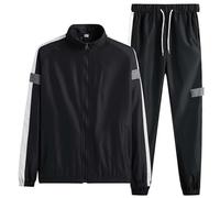 Cocila Flash Deals of The Day [Dynamic Spring and Autumn] Sports Sweater Set Light and Breathable to Suit Separates for Men Mens Tracksuit Set Red Men Tracksuits Tracksuit Me Warehouse Clearance UK