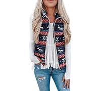 Cocila Fleece Jacket Women Full Zip Womens Fuzzy Christmas Fleece Jacket Lightweight Vest Cozy Sleeveless Cardigan Zipper Outerwear With Pocket Womens Outdoor Vests Outerwear