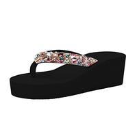 Cocila Flip Flops For Womens, Flat Dressy Thong Sandals Female Soft Non Wear Resisting Beach Lady Women Slippers (Black, 6.5) Womens Sliders Orthopedic Size 3 Comfort Novelty Plantar Fasciitis