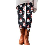 Cocila Fluffy Black Leggings Women's Thermal Pants Blue Tights Brown High Waisted Trousers Today's Deals Clearance Prime (Black, XXL)