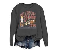 Cocila Geller Cup Sweatshirt Crewneck 1996 The One With Football Monicachandler Bowl Friendsgiving Fall Shirt (Dark Gray, L) Long Hoodie Throw Blanket Ladies Fleece Hoodies For Women Womens Uk