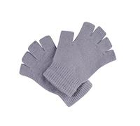 Cocila Gloves And Women'S Solid Knitted Color Writing Wool Men'S Show Finger Cycling Women Driving Heated Mens Work Silver Gardening For Black Men Winter Touchscreen Wonens Extra Warm Thermal
