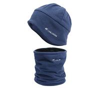Cocila Gloves Scarf Set for Boys Women and Men Winter Knit Warm Hats Purposehat Ear Windproof Hat (Navy, One Size) Pashmina Shawls Wraps Socks Girls Womens Bluey Costume Neck Baby Kids Gift Sets
