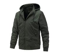 Cocila Guy Fawkes Night Deals Down Jacket Lightweight Hooded Pocket Cardigan Zipper Sweater Jacket Mens Hi Vis Waterproof Jacket Waterproof Anorak Mens Punk Leather Ja Outlet Clearance UK Overstock