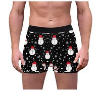 Cocila Guy Fawkes Night Deals Men's Funny Christmas Underwear Breathable Briefs Xmas Santa Underpants Novelty Holiday Shorts 2x Briefs Mens Boxers With Fly Opening Black Early Black of Friday Deals