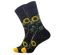 Cocila Hiking Socks 6 Pairs Of Spring And Autumn New Printed Men'S Medium Tube Functional No Show Womens 4-7 White Welly Gift Size Odd Women Black Ladies Soft Top Navy Gentle Grip Walking 6-8