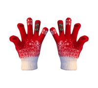 Cocila Knitted Cold Proof Plush Thickened Christmas Gloves Women Mitten Large Motorbike Fingerless Glove Liners For Weather Heated Mittens Thermal Cycling Mens Touch Screen Warm Womens Blue