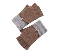 Cocila Knitted Gloves Thickened And Velvet Screen Cycling Cold Proof Plush Couple'S Warm Woolen Ski Mittens Men Black Leather Cotton Fingerless Work Glove Liners For Weather Size 9 Winter