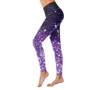 Cocila Ladies Bootcut Work Trousers - Woolen Cotton Leggings Plus Size Winter Fleece Lined With Pockets - Deal of The Day (Purple, XL)