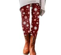 Cocila Ladies Leggings Petite Size 12 Ladies Bottle Green Trousers Knitted Christmas Leggings Cow Print Trousers Women Plus Size Leggings 3 Pack Deal of The Day (Wine, XXXL)