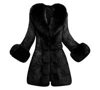 Cocila Ladies Sweatshirts without Hood Women Lady Coat Winter Warm Long Sleeve Solid Outwear Coat Plush Jacket Warm And Soft Winter Overcoat Winter Top
